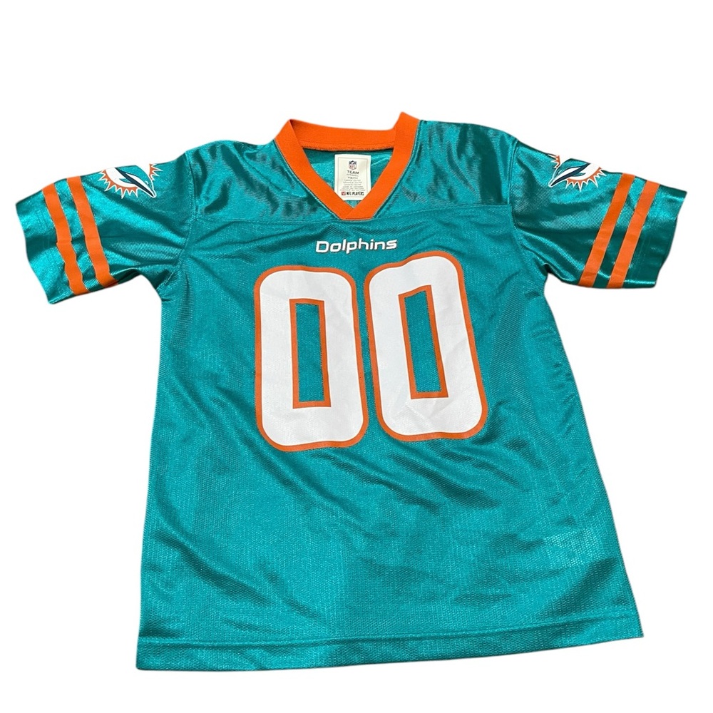 ❤️Kids Dolphins Hill 00, Teal and Orange Jersey